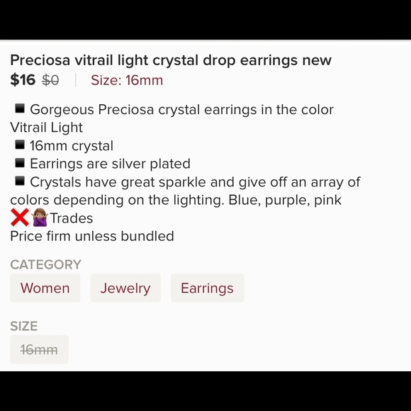 Host Pick Preciosa Vitrail Light crystal earrings - Picture 5 of 5